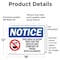 Signmission This Area Is Scent Free For Sign With Symbol, 18 in W x Rectangle, Vinyl Decal OS-2PACK-NS-D-1218-L-18589 - alternate 5